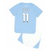 Maillot de foot Manchester City Jeremy Doku #11 Domicile vêtements enfant 2023-24 Manches Courtes (+ pantalon court)